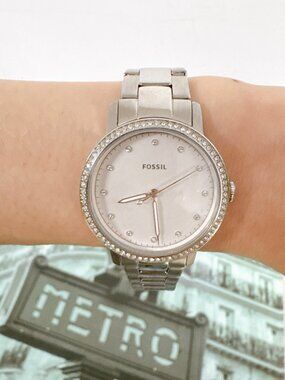 Fossil ES4287 Neely Silver Dial Stainless Steel Women's Watch